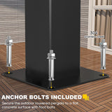 Outdoor Louvered Pergola 10' x 10', Aluminum Louvered Pergola with Adjustable Roof, Adjustable Pergolas for Outdoor Deck, Patio, Lawn & Garden GS CHIER