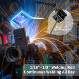 Portable Welding Machine, 110V Handheld Welder Machine with IGBT Inverter 6 Variable Current Adjustment 20-120Amp Output Portable ARC Welding Machine for 1/16"-1/8" All Size Welding Rod FAHKNS