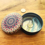 Tin Needle Minders Needle Pins Holders Needles Nanny with Magnet Sewing Machine Needle Keeper, Cross Stitch Embroidery Magnet Needles Organizer Box Nwsrayu