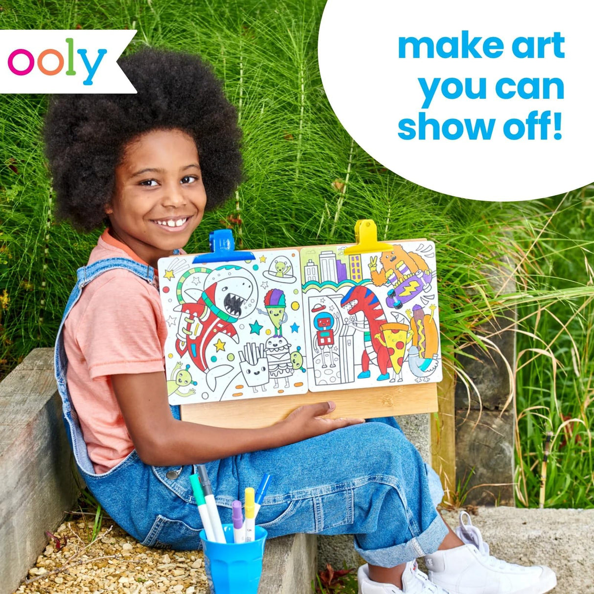 Ooly Colortopia Color by Number Paint Marker Kit & Shrink-Its 24 PC DIY Shrinking Art Bracelet Kit That Creates BFF Bracelets Ooly