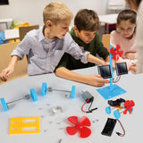 4 in 1 Solar Power & Electric Motor STEM Kits,Science Experiment Projects for Kids Beginners,Electronic Assembly Solar Powered Toy Kit,DIY Educational Engineering Experiments for Boys and Girls CYOEST