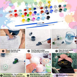 Black Cat Paint by Numbers Kit for Adults Beginner-Funny Bathing Black Cat Adult Paint by Number Kits on Canvas, DIY Acrylic Oil Painting by Numbers for Adults for Gift Home Wall Decor(16x20inch) Arttoplus