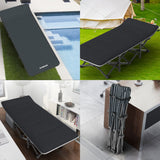 ATORPOK Camping Cot for Adults with Cushion Comfortable, Tent Folding Cot for Sleeping, Lightweight Folding Bed with Carry Bag Supports 450 lbs ATORPOK