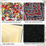 JISHSHAY Diamond Art Notebook Journal Diamond Painting Note Book Gem Art Sketchbook Gem Painting Diary Mosaic Kits for Adults Blank Notebook with Special Shaped 14.5×21cm/5.7×8.26in Unicorn JISHSHAY