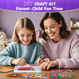 TENYEAH Foil Art for Kids, DIY Paper Craft Kit for Girls Boys Ages 8+, Fun Mandala Creative Activity Toys for Kids TENYEAH