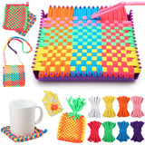 MagicKidz Weaving Loom Kit Toy - Birthday Gifts for Kids 6 7 8 9 10 11 12 Years Old - Arts and Crafts Kit for Girls Ages 6-8 10-12, DIY Potholder Knitting Kit with Loops MagicKidz