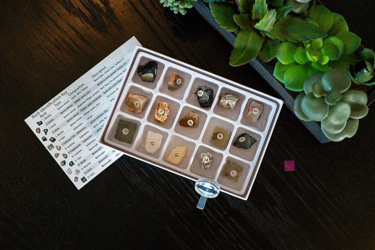 STEM Toy Rock Science Kit Geology Mineral Specimen For Kid Geologists Toysmith