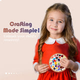 Nuyoach Mosaic Tiles Crafts Kits for Kids Adults,2 Sets DIY Glass Mosaic Craft with Wooden Coaster Making Materials Package for Women Seniors,Ceramic Mosaic Art Bulk Gifts for Home Decor Summer Party Nuyoach