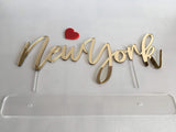 Table City Signs Tabletop Cities of The World Sign Base Personalized Custom Name Calligraphy Laser Cut Acrylic Freestanding Reception Decor Event Party Table Markers Reserved Seating Plan New York FranJohnsonHouse