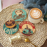 cupmod Coffee Diamond Painting Coasters Kits,8 Pcs Coffee Diamond Art Coasters with Holder, Crafts Kits for DIY Coasters Diamond Art Kits for Adults cupmod