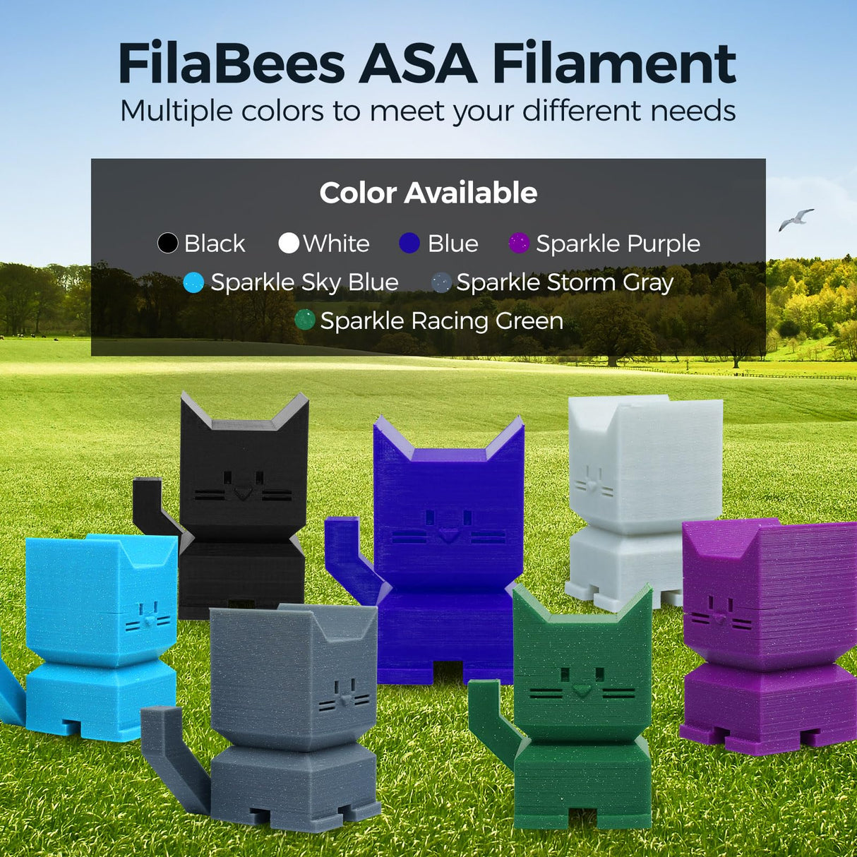 FLASHFORGE Adventurer 5M 3D Printer with Burnt Titanium ASA 1kg FilaBees