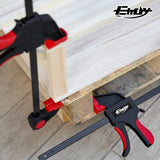 EHDY 24" Bar Clamps for Woodworking, 4-Piece One-Handed Clamp/Spreader, Light-Duty Quick-Change F Clamp with 170 lbs Load Limit EHDY