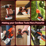 20V 6.0Ah LBXR20 Replacement for Black and Decker 20V Lithium Battery LB20 LST220 LBX20 LBXR2020-OPE LBXR20B-2 LB2X4020 2Packs Hastia