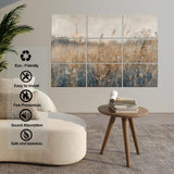 ENSEPST 9 Pack Wall Art Acoustic Panels,48" X 36"Sound Absorbing Panels, Decorative Sound Dampening Panels, Acoustic Treatment for Studio Home and Office （time） ENSEPST