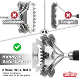 GRILLART Grill Brush for Outdoor Grill Bristle Free - Safe BBQ Grill Cleaner Brush - 18" BBQ Brush for Grill Cleaning Kit -Stainless Grill Cleaning Brush BBQ Grill Accessories Tools- Gifts for Men Dad GRILLART