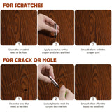 DEWEL Wood Furniture Repair Kit, Upgrade Wood Filler, Furniture Touch Up Markers with Wax Sticks, 42 Pcs Floor Touch Up kit for Scratches, Cracks, DEWEL
