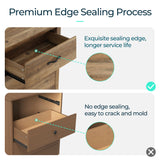 LINSY HOME 6 Drawers Dresser for Bedroom, Wood Bedroom Dresser Modern Drawer Chest, 6 Chest of Drawer, Tall Dresser for Closet, Dressers Organizer for Living Room, Closet, Hallway, Nursery LINSY HOME