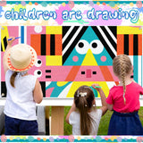 5 PCS Blank Banners Sign to Decorate, Large Blank Sublimation Vinyl Banner Signs with Hanging Ropes, 2 X 4 Ft DIY Blank Vinyl Banners for Halloween, Christmas, School, Birthday, Party Indoor Outdoor Decor GCTWFYK