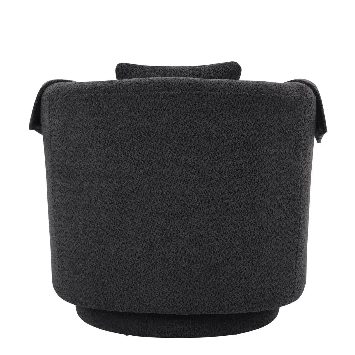 FLEXISPOT Swivel Accent Chair with Ottoman – Modern Chenille Barrel Armchair with Removable Back Pillow & Armrest Covers for Living Room, Bedroom, or Office, Black FLEXISPOT