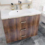 Decotalk Contact Paper Wood Grain Peel and Stick Vintage Wallpaper Self Adhesive Removable Waterproof Wallpaper for Countertops, Drawer Liner Cabinets Walls Desk 12x120inch, Brown Decotalk