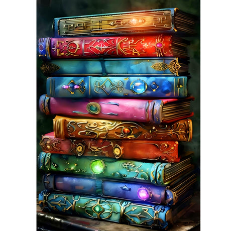 Book of Wonders Diamond Art Kits for Adults,DIY 5D Diamond Painting Kits for Beginners, Round Full Drill Diamond Dots Paintings,Diamonds Pictures Gem Art for Adults Crafts Home Decor 12x16 Inch puonidwo