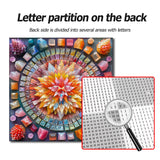 Crystal Mandala-Puzzles for Adults 1000 Pieces, Stunning Shining Colorful Crystal Mandala Puzzle, Impossible Puzzle Color Challenge Puzzle Bgraamiens