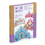 DJECO DIY Like A Princess Crown Craft Kit - Create Your Own Mosaic Tiara - Arts & Crafts for Kids - Fun & Creative for Family & Friends, Perfect for Gift for Children 5+ Years Girls & Boys DJECO