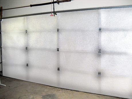 NASA TECH White Reflective Foam Core 1 Car Garage Door Insulation Kit 9FT (Wide) x 8FT (HIGH) (5 Rows 10 Panel) R8 Made in USA New and Improved Heavy Duty Double Sided Tape (Also FITS 9X7) US Energy Products