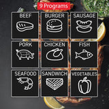 T-Fal, Electric Grill, OptiGrill Stainless Steel XL 6 Servings 9 Intelligent Automatic Cooking Modes 1800 Watts Nonstick Removable Plates, Dishwasher Safe, Panini Press Sandwich Maker T-Fal