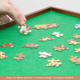 Bits and Pieces - Square Spinning Lazy Susan Puzzle Table - Rotating Jigsaw Puzzle Table - Puzzle Accessories - Puzzle Table - Fits 1500 Piece Puzzle - 34" x 34" Bits and Pieces