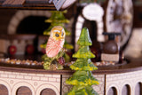 Cuckoo Palace Cuckoo Clock Deer Park Mill Station Chalet-Style 33cm Quartz-Movement Cuckoo Palace
