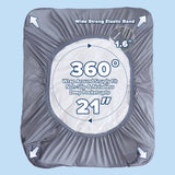 ELVEN HOME King Mattress Pad for Back & Hip Pain Relief, Pillow Top Cooling Bed Topper Quilted Fitted, Hotel Quality Deep Pocket Soft King Mattress Protector Cover Washable (78x80 inch, Grey) Elven Home