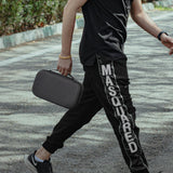 Travel Sunglass Organizer Case for Sojos/for Goodr/for Quay Polarized Sunglasses Men Women, Trendy glasses Storage Holder for Retro Oval/Rectangle Aviator Shady Rays Sun glasses (Bag Only), Black,L Grapsa