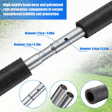 TOBWOLF 1PCS Universal Trampoline Replacement Enclosure Pole, Foam Trampoline Pole Fit 10-16Ft Straight Pole Trampoline, Trampoline Stand Diameter Fits Within 1.65"/4.2CM for Trampoline Accessories TOBWOLF