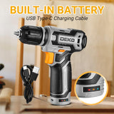 Cordless Drill: DEKO PRO 12V Power Battery Drill Set with Small Electric Drills and 3/8-inch Keyless Chuck with Portable Tool Set Gift Box DEKOPRO