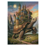 Magic Turtle Castle Puzzles for Adults 1000 Pieces, Horror Fantasy House Jigsaw Puzzles, Monster Tortoise Puzzles BBOLDIN