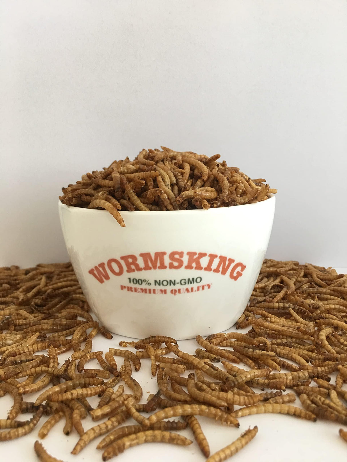 WORMSKING 5LB Dried Black Soldier Fly Larvae, More Calcium Than Dried Mealworms, High Protein Chicken Feed, BSFL, Poultry Treats WORMSKING