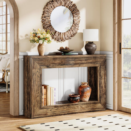 Celaform Console Tables for Entryway, 47.2 Inch Long Sofa Table with Storage, Farmhouse Wood Style Entry Table Behind Couch Table for Living Room, Entrance, Hallway Celaform