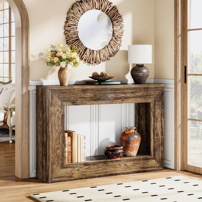 Celaform Console Tables for Entryway, 47.2 Inch Long Sofa Table with Storage, Farmhouse Wood Style Entry Table Behind Couch Table for Living Room, Entrance, Hallway