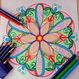 YKW 6 Pack Circle Mandala Stencils Templates, 7/9/11 Inch Reusable Drawing Tools, Mandala Dotting Templates for Rock Painting, Canvas, Wood Art Projects, DIY Craft Supplies YKW