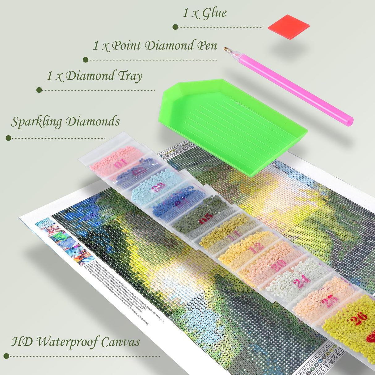 YEEIFFD 5D Landscape Historic Campbells Covered Bridge Diamond Art Full Drill Diamond Painting Kits for Adults Beginners DIY Art Crafts for Relaxation and Home Wall Decor 12x16 inch YEEIFFD