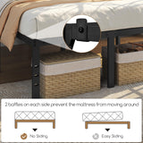 Yaheetech 18 Inch Full Bed Frames Heavy Duty Metal Platform Bed with Under Bed Storage, No Box Spring Needed, Easy Assembly, Sturdy Steel Slat Support, Black Yaheetech