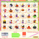 40PCS Halloween Crafts for Adults DIY Diamond Art: DIY Glow-in-The-Dark Refrigerator Magnets Stickers Kit, Magnetic Fridge Decor (Luminous) Eternity sky