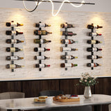 X-cosrack 24 Bottles Wall Mounted Wine Rack, Detachable Wall Hanging Bottle Holder, Use as One or Four, DIY Display, Storage Racks for Wine, for Restaurant, Bar, Cellar X-cosrack
