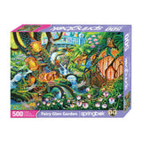 Springbok's Fairy Glen Garden 500 Piece Jigsaw Puzzle for Adults by Artist Sally Smith - Made in USA Springbok