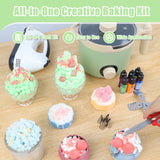 TOAUTO Candle Making Kit with Wax Melting Pot & Cake Decoration Set - Includes Piping Tips, Mixer & More for DIY Candle & Cake Decorating, Perfect for Candle Cake Creations and Crafting TOAUTO