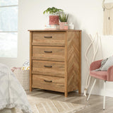 Sauder Cannery Bridge 4-Drawer Chest, L: 31.26" x W: 17.56" x H: 41.5", Sindoori Mango finish Sauder
