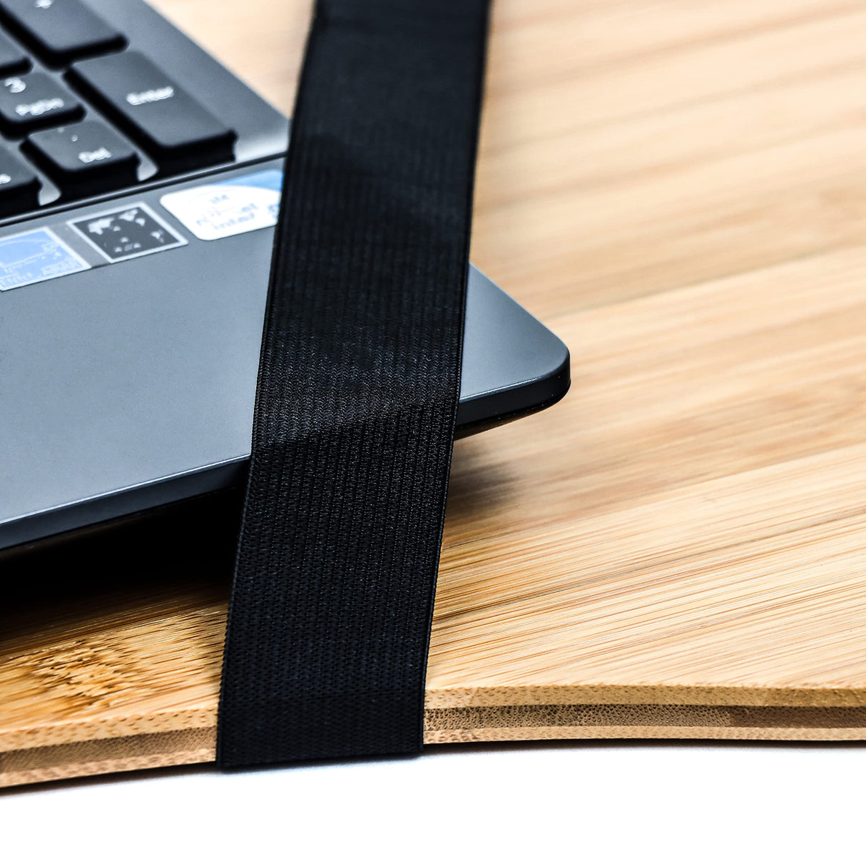 30.5" Wood Curved Lap Desk Table Tray with Handles for Laptop by Trademark Innovations (Pine) Trademark Innovations