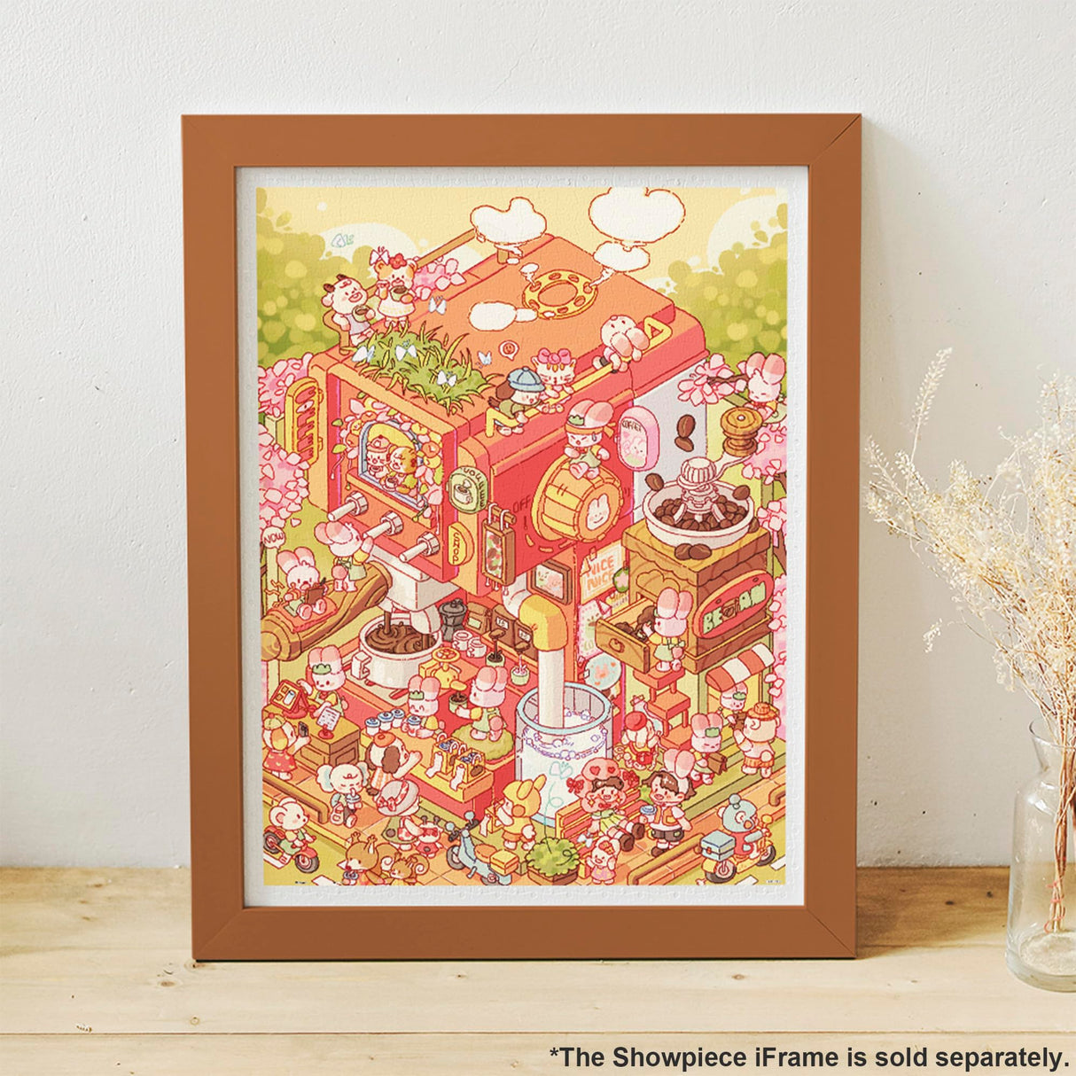 Pintoo Jigsaw Puzzles 1200 Piece for Adults - Memeko - Coffee Studio Beautiful Plastic Puzzle for Home Decor Zero Dust Easy Storage [H3589] Pintoo