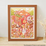 Pintoo Jigsaw Puzzles 1200 Piece for Adults - Memeko - Coffee Studio Beautiful Plastic Puzzle for Home Decor Zero Dust Easy Storage [H3589] Pintoo